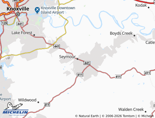 Mapa MICHELIN Seymour - ViaMichelin