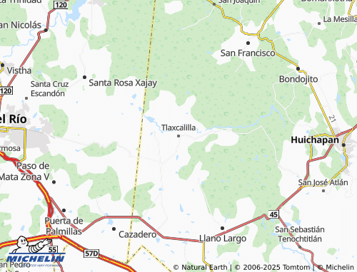 Mapa MICHELIN Tlaxcalilla - ViaMichelin