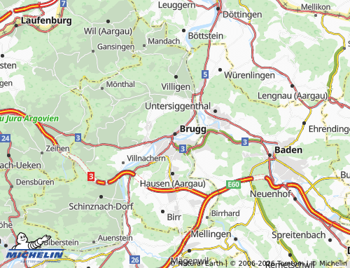 MICHELIN-Landkarte Brugg - ViaMichelin