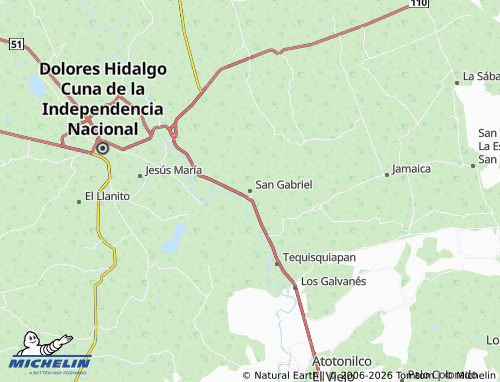 Mappa MICHELIN San Gabriel - ViaMichelin
