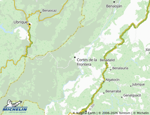MICHELIN-Landkarte Cortes de la Frontera - ViaMichelin