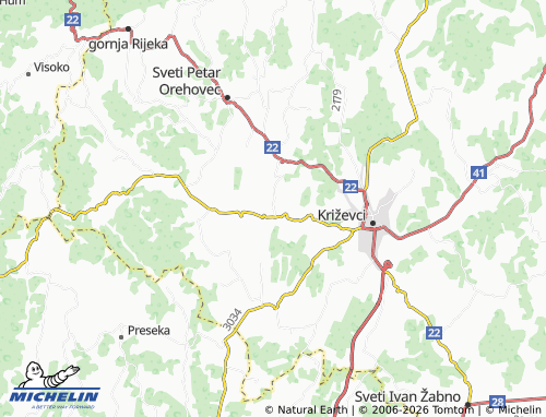Carte MICHELIN Erdovec - ViaMichelin