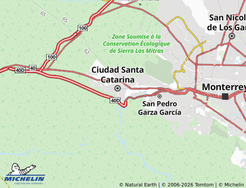MICHELIN Las Sierras map - ViaMichelin