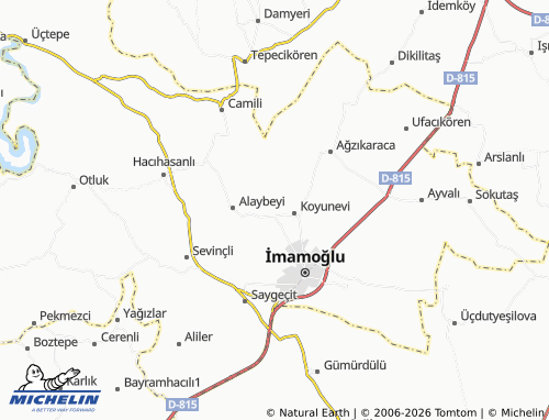MICHELIN Yazıtepe map - ViaMichelin