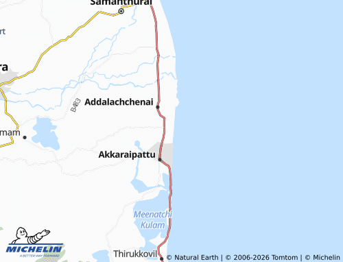 Mappa MICHELIN Addalachchenai 07 - ViaMichelin