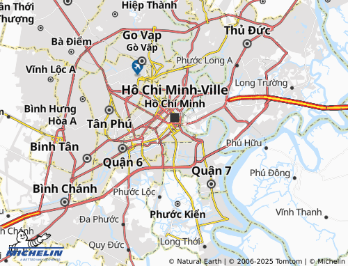 MICHELIN Phường 6 map - ViaMichelin