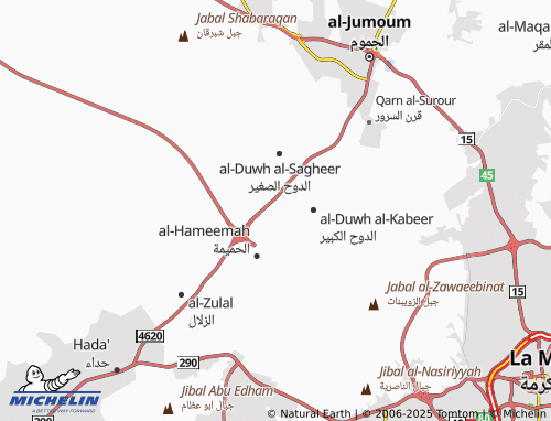 Kaart MICHELIN al-Nuzhah - ViaMichelin