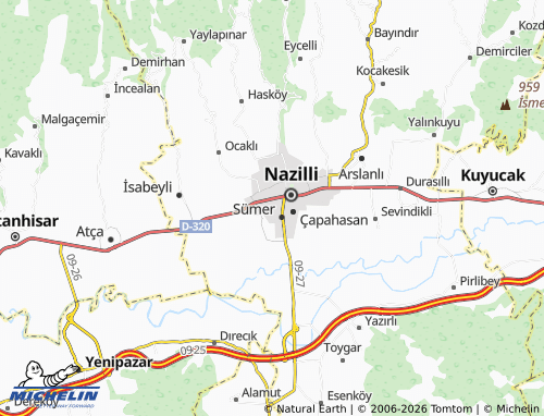 MICHELIN Yeni Sanayii map - ViaMichelin
