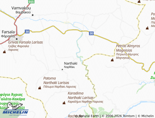 Mapa MICHELIN Kastraki - ViaMichelin