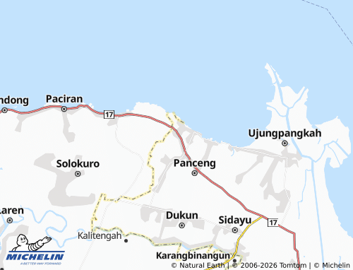 MICHELIN Banyutengah map - ViaMichelin