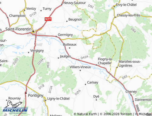 MICHELIN Percey map - ViaMichelin