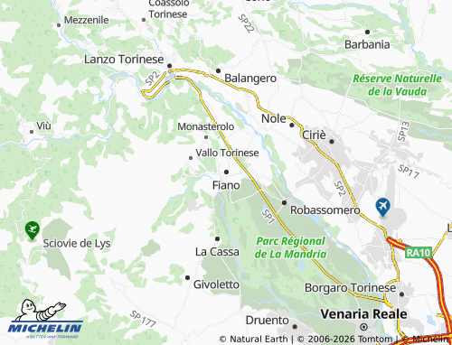 Mapa MICHELIN Fiano - ViaMichelin