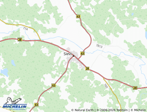 Carte MICHELIN Sievi - ViaMichelin