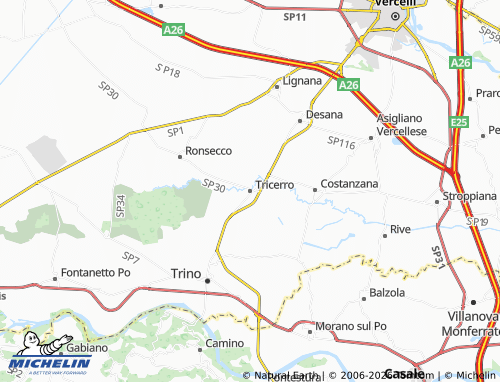 Mapa MICHELIN Tricerro - ViaMichelin