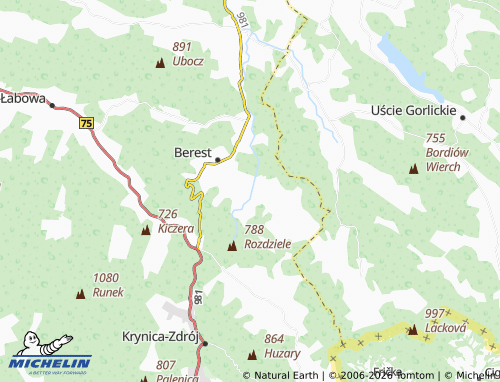 MICHELIN Piorunka map - ViaMichelin