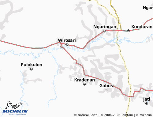 MICHELIN-Landkarte Kuwu - ViaMichelin