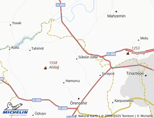 MICHELIN Süksün Cumhuriyet map - ViaMichelin