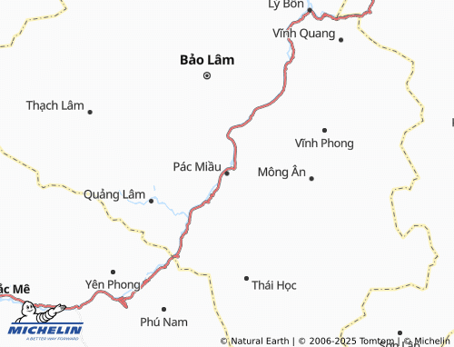 MICHELIN Pác Miầu map - ViaMichelin
