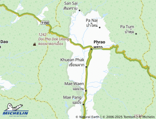 MICHELIN Nam Phrae map - ViaMichelin