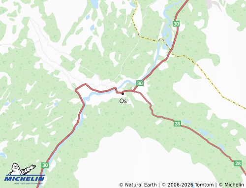 Mapa MICHELIN Os - ViaMichelin