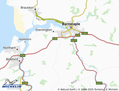 MICHELIN Saint John's Chapel map - ViaMichelin
