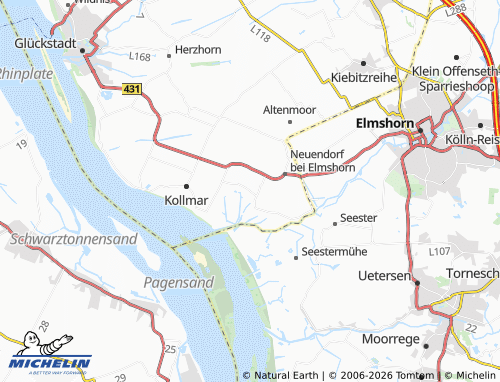 MICHELIN Büssendeich map - ViaMichelin