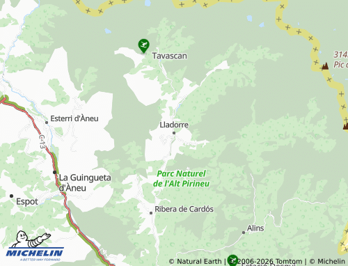 Mappa MICHELIN Lladorre - ViaMichelin