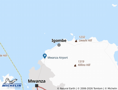 MICHELIN Igombe map - ViaMichelin