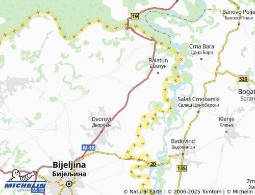 MICHELIN Trnjaci map - ViaMichelin
