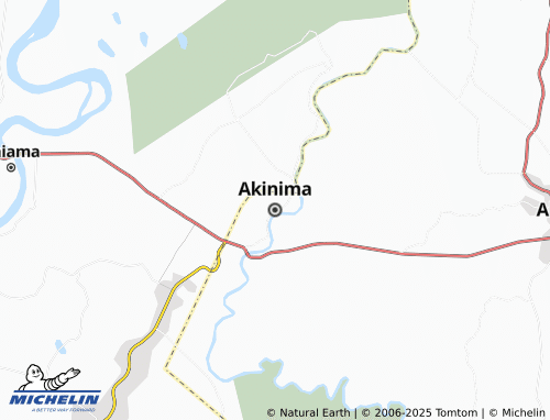 MICHELIN Akinima map - ViaMichelin