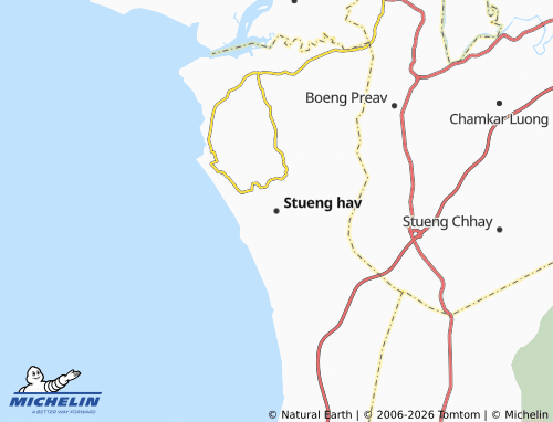 Carte MICHELIN Stueng hav - ViaMichelin