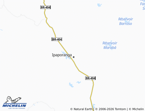 Mappa MICHELIN Águas Belas - ViaMichelin