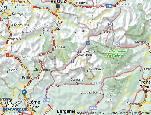 Mapa MICHELIN Maloja - ViaMichelin