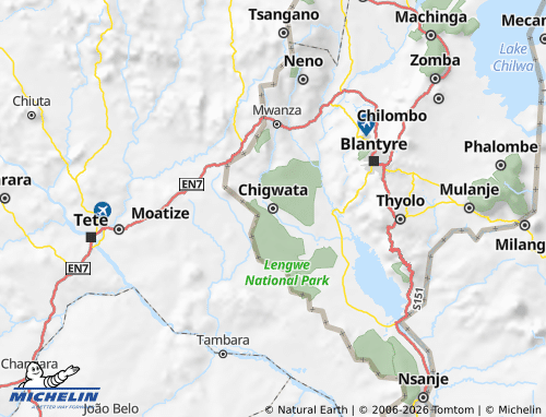 MICHELIN Chikwawa map - ViaMichelin