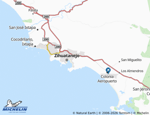 Mapa MICHELIN Puesta del Sol - ViaMichelin