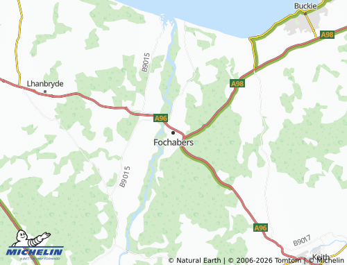 Carte MICHELIN Fochabers - ViaMichelin