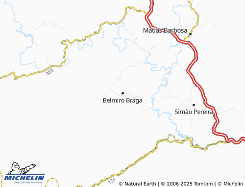 MICHELIN Belmiro Braga map - ViaMichelin