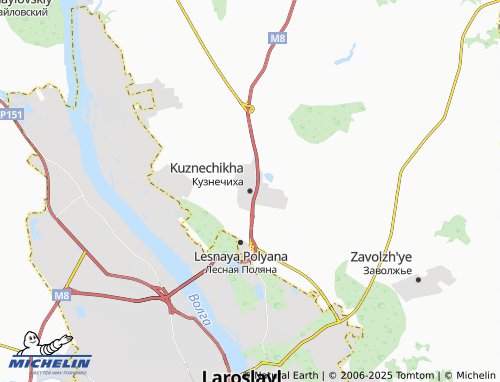 MICHELIN-Landkarte Kuznechikha - ViaMichelin