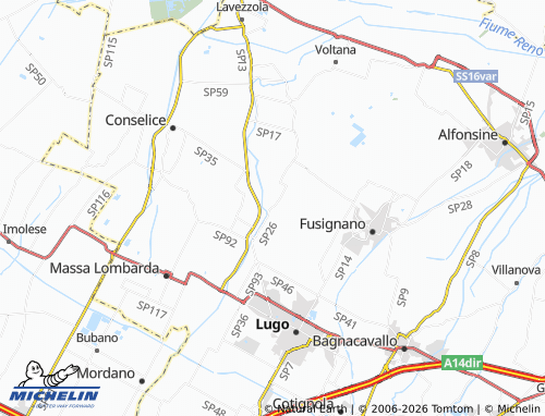 Mappa MICHELIN San Lorenzo - ViaMichelin