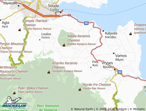 Carte MICHELIN Kyriakosellia - ViaMichelin