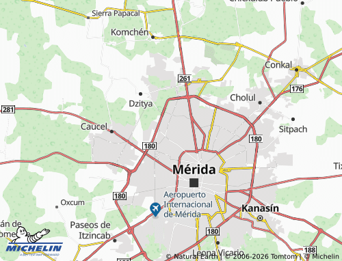 MICHELIN San Pablo Uxmal map - ViaMichelin