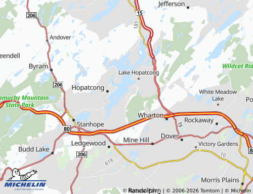 Mappa MICHELIN Mount Arlington - ViaMichelin