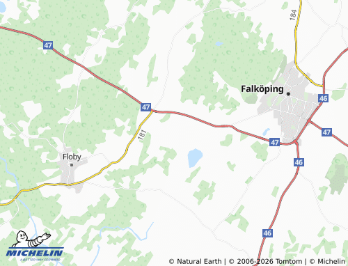 Carte MICHELIN Odensberg - ViaMichelin