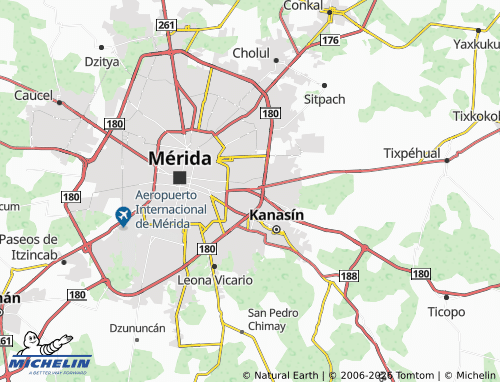 MICHELIN Nueva Chichén Itzá map - ViaMichelin