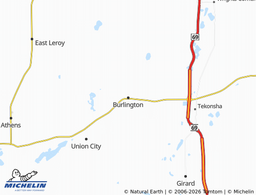 Mappa MICHELIN Burlington - ViaMichelin