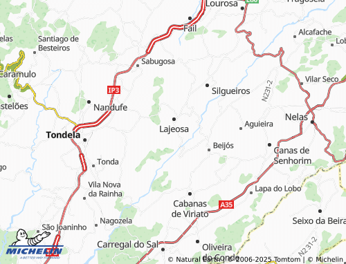 MICHELIN Vinhal map - ViaMichelin