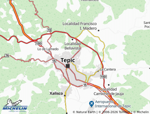 Mapa MICHELIN Villas de Zapopan - ViaMichelin