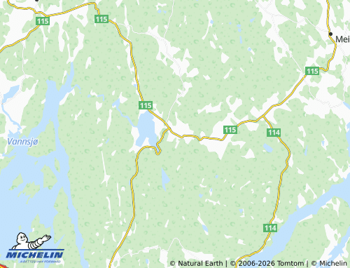 Mapa MICHELIN Svinndal - ViaMichelin