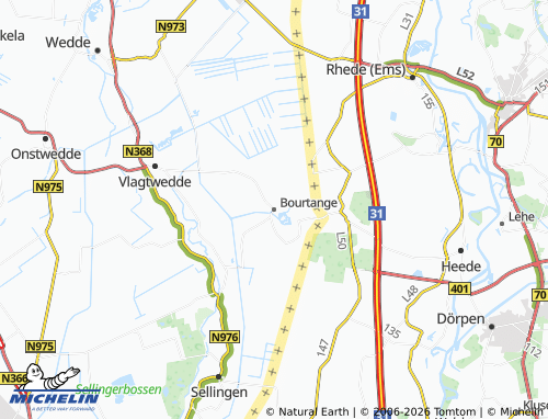 MICHELIN Bourtange map - ViaMichelin