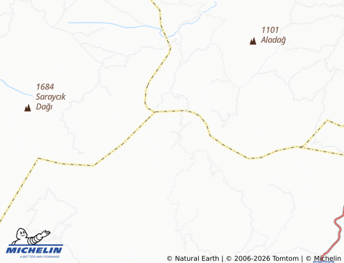 Mappa MICHELIN Çal - ViaMichelin